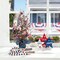 20”H Patriotic Berry Table Tree with Burlap Base Decorative Stars American USA US Flag Tree Table Centerpiece for Independence Day Americana Berry Table Tree for National Day 4th of July